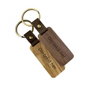 Nøglering flad inkl gravering