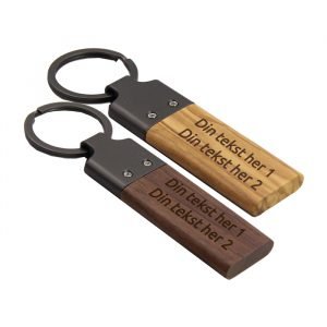 Nøglering flad stav inkl gravering