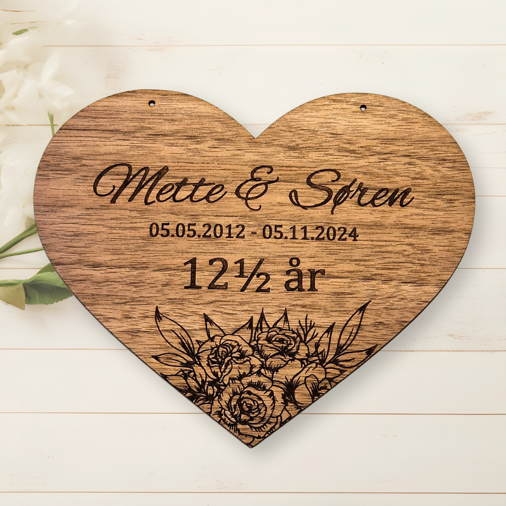 Hjerte til æresport i træ