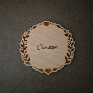 Bordkort i træ eller akryl - BK08