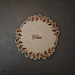 Bordkort i træ eller akryl - BK09