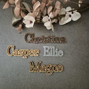 Bordkort i træ eller akryl - BK14