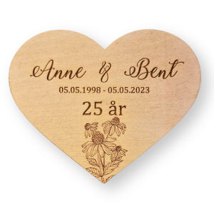 Hjerte til æresport i træ