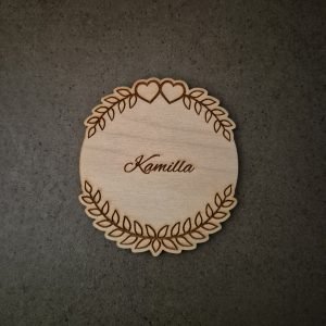 Bordkort i træ eller akryl - BK04