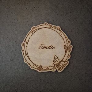 Bordkort i træ eller akryl - BK06