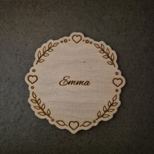 Bordkort i træ eller akryl - BK11