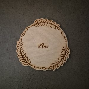 Bordkort i træ eller akryl - BK12